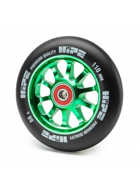 Колесо HIPE 110мм Черный/зеленый