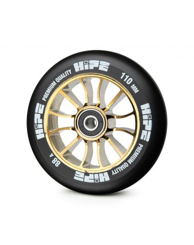 Колесо HIPE 01 110mm Золотой/черный для трюкового самоката
