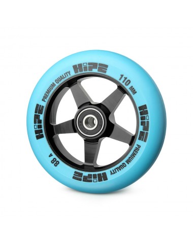 Колесо HIPE 09 110mm Черное/синие для трюкового самоката