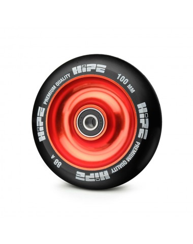 Колесо HIPE Solid  100mm Красный/черный для трюкового самоката