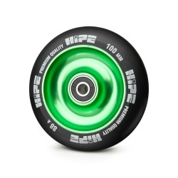 Колесо HIPE Solid  100mm Зеленый/черный для трюкового самоката
