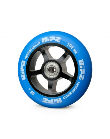Колесо HIPE 5-Spoke  100mm Черный/синий для трюкового самоката