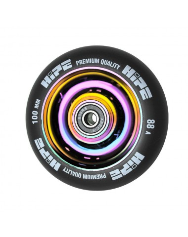 Колесо HIPE Solid  100mm neo-chrome/черный для трюкового самоката