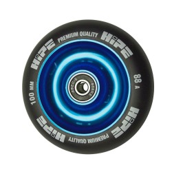 Колесо HIPE Solid  100mm синий/черный для трюкового самоката