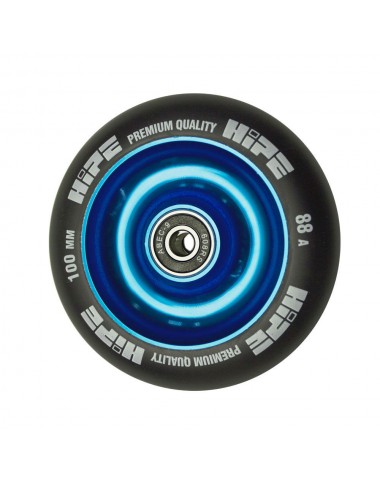 Колесо HIPE Solid  100mm синий/черный для трюкового самоката