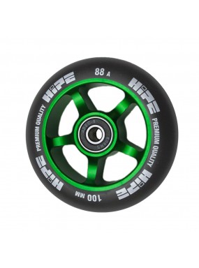 Колесо HIPE 5-Spoke  100mm Зеленый/черный