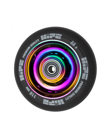 Колесо HIPE Solid  110mm neo-chrome/черный для трюкового самоката