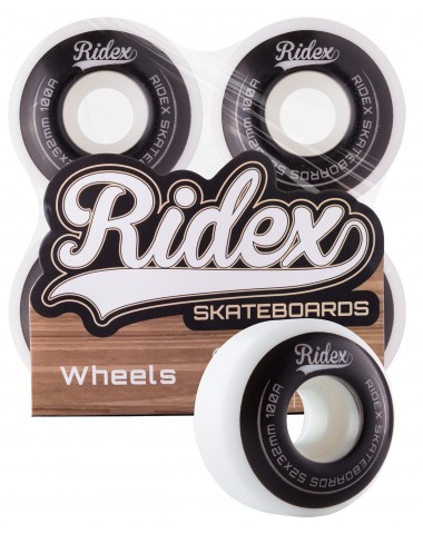 Комплект колес для скейтборда SB, 52*32, белый/черный