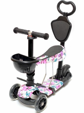 Самокат scooter 5в1 цветы Самокат scooter 5в1 цветы