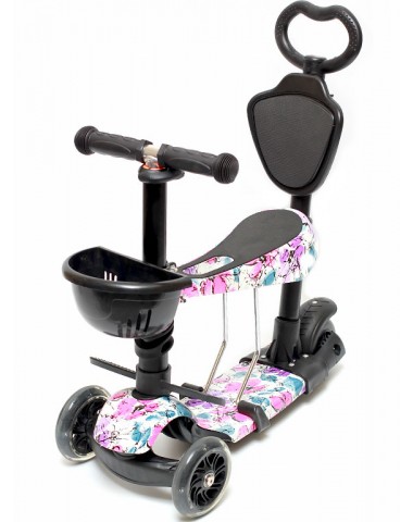 Самокат scooter  5в1 цветы