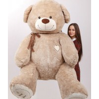 Плюшевый мишка Вадик 220 см кофейный