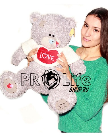 Плюшевый мишка Тедди 60 см серый