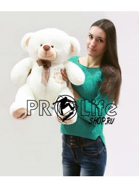 Плюшевый мишка 80 см кремовый