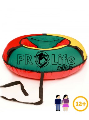 Тюбинг красно/зелено/желтый 110 см