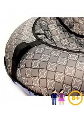 Тюбинг GLAMOUR  серебристый  85 см