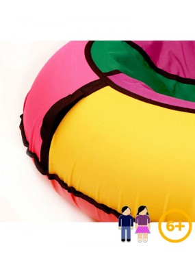 Тюбинг розово/зелено/фиолетовый 85 см