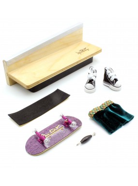 Фингерборд LDR П10 гравировка фиолетовый + подарочный комплект