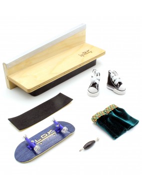 Фингерборд LDR П10 гравировка синий + подарочный комплект