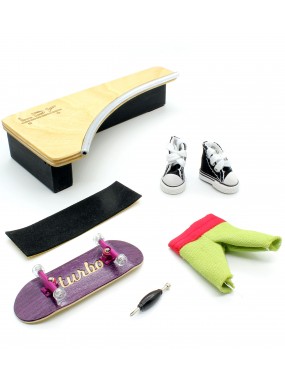 Фингерборд Турбо П10 гравировка фиолетовый + подарочный комплект Фингерборд Турбо П10 гравировка фиолетовый + подарочный комплект