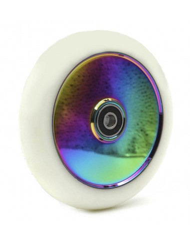Колесо LDR 120мм hollow core белый неохром для трюкового самоката