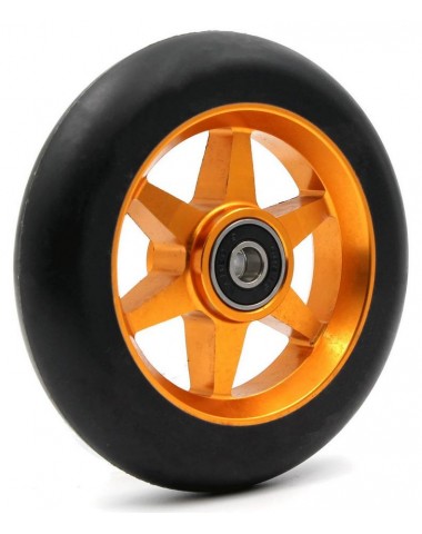 Колесо LDR 110мм 6 spoke черный золотой для трюкового самоката