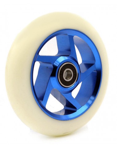 Колесо LDR 110мм 5 spoke белый синий для трюкового самоката