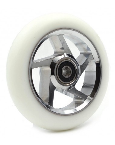 Колесо LDR 110мм 5 spoke белый хром для трюкового самоката