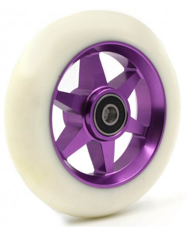 Колесо LDR 110мм 6 spoke белый фиолет для трюкового самоката
