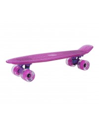 Скейтборд пенни борд LDR Violet Transparent Light светящийся для детей / подростков со светящимися колесами Скейтборд пенни борд LDR Violet Transparent Light светящийся для детей / подростков со светящимися колесами