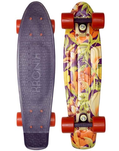 Круизер пластиковый Flower 22*6 Kronik Пенни борд для детей / подростков
