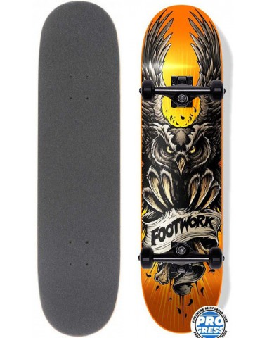 Скейтборд в сборе Footwork Carbon Owl Attack 8 x 31.5 Трюковый для детей / подростков