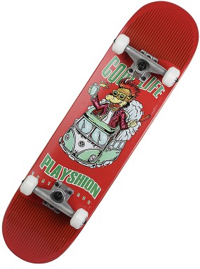 Cкейтборд в сборе COOL LIFE  красный 31.5" x 8