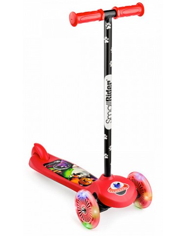 Самокат со светящимися колесами 2 в 1 Small Rider Scooter Flash (CZ) (красный) трехколесный / кикборд Самокат со светящимися колесами 2 в 1 Small Rider Scooter Flash (CZ) (красный) трехколесный / кикборд