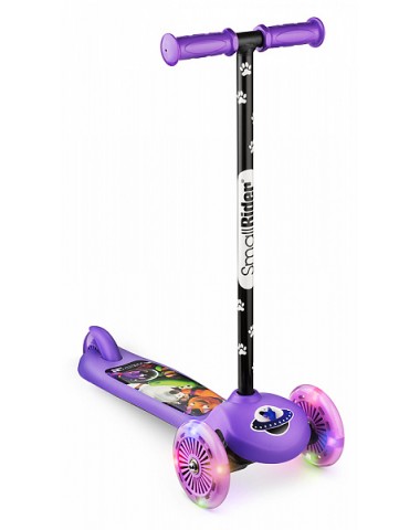 Самокат со светящимися колесами 2 в 1 Small Rider Scooter Flash (CZ) (фиолетовый) трехколесный / кикборд Самокат со светящимися колесами 2 в 1 Small Rider Scooter Flash (CZ) (фиолетовый) трехколесный / кикборд