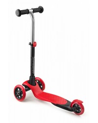 Трехколесный самокат Zycom Zing Mini с легко вынимаемой ручкой (красно-черный)