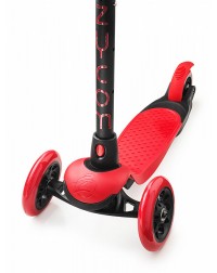 Трехколесный самокат Zycom Zing Mini с легко вынимаемой ручкой (красно-черный)