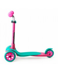 Трехколесный самокат Zycom Zing Mini с легко вынимаемой ручкой (изумрудно-розовый)