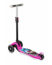 Складной трехколесный самокат со свет.колесами Small Rider Space Race (коралловый)