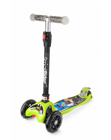 Складной трехколесный самокат со свет.колесами Small Rider Space Race (лайм) Складной трехколесный самокат со свет.колесами Small Rider Space Race (лайм)