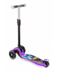 Складной трехколесный самокат со свет.колесами Small Rider Space Race (фиолетовый) Складной трехколесный самокат со свет.колесами Small Rider Space Race (фиолетовый)
