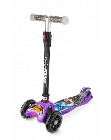 Складной трехколесный самокат со свет.колесами Small Rider Space Race (фиолетовый) Складной трехколесный самокат со свет.колесами Small Rider Space Race (фиолетовый)
