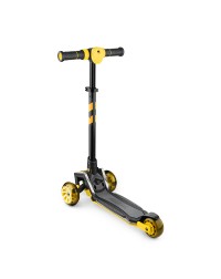 Самокат с ревом мотора, свет.колесами, свет.платформой Small Rider Premium Pro (желтый)