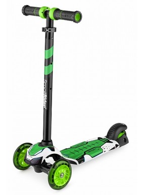 Детский трехколесный самокат со свет.колесами Small Rider Turbo (зеленый) Детский трехколесный самокат со свет.колесами Small Rider Turbo (зеленый)