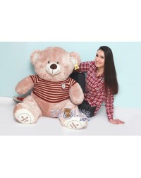 Мишка 150 см в свитере кофейный Мишка 150 см в свитере кофейный