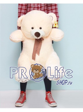 Мишка 100 см  карамельный c повязкой