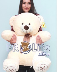 Мишка 100 см  карамельный c повязкой