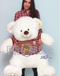 Мишка 150 см в свитере кремовый Мишка 150 см в свитере кремовый