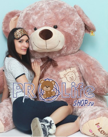 Мишка 200 см кофейный 