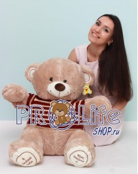 Плюшевый мишка 100 см в свитере