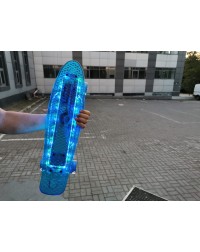 Круизер пластиковый светящийся Лидер Blue 22 Круизер пластиковый светящийся Лидер Blue 22